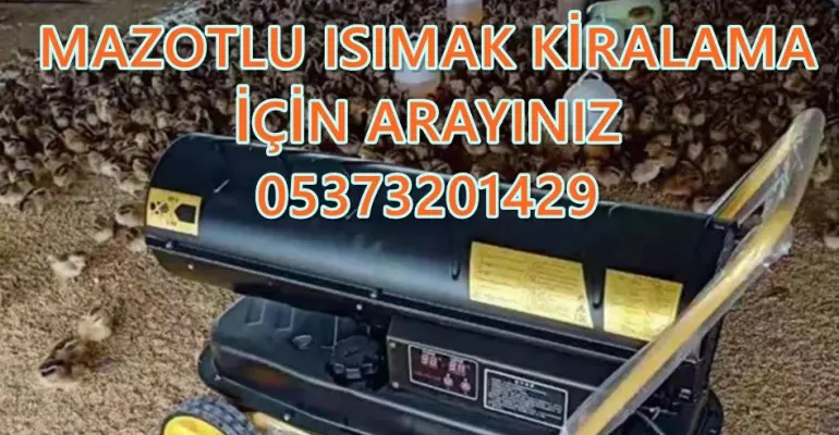 Bilecik ve Yozgat MAZOTLU ISIMAK KİRALAMA