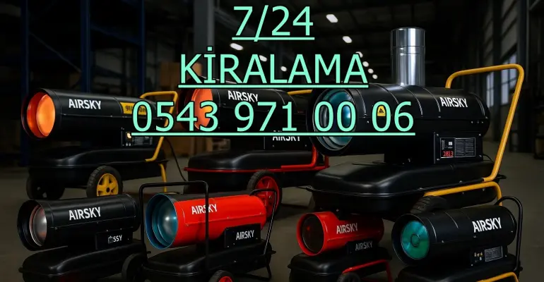 İstanbul ve Kadıköy Mazotlu Elektrikli Isımak Isıtıcı Kiralama